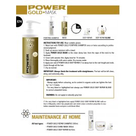 Tahe Power Gold Anti- Frizz Hair Mask 400ml